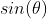 sin(\theta)~cos(\theta) = \frac{1}{2}sin(2 \theta)