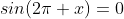 sin(2\pi x)=0