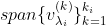 span\{v_{\lambda_i}^{(k)}\}_{k=1}^{k_i}
