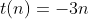 t(n)=-3n
