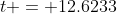 t = 12.6233~d