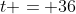 t = 36\;\;min