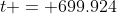 t = 699.924~s, 21.1032~s