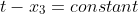 t-x_3=constant