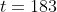 t=183