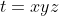 t=xyz\\