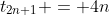 t_{2n+1} = 4n