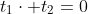 t_1\cdot t_2=0