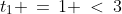 S(1)\!:\;t_1 \,=\,1 \:<\:3