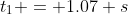 t_1 = 1.07 s