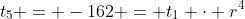 t_5 = -162 = t_1 \cdot r^4