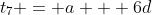 t_7 = a + 6d