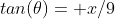 tan(\theta)= x/9