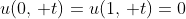 u(0,\, t)=u(1,\, t)=0