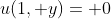 u(1, y)= 0