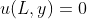 u(L,y)=0