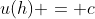u(h) = c