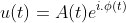u(t)=A(t)e^{i.\phi(t)}