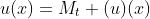 u(x)=M_t (u)(x)