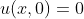 u(x,0)=0