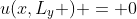 u(x,L_y ) = 0