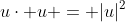 u\cdot u = |u|^2