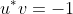 u^*v=-1