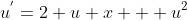u^{'}=2 u x + u^{2}