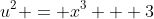 u^2 = x^3 + 3