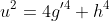 u^2=4g'^4+h^4