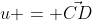 u = \vec{CD}