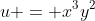 u = x^3y^2