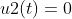 u2(t)=0