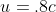 u=.8c