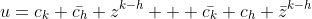u=c_k \bar{c_h} z^{k-h} + \bar{c_k} {c_h} {\bar{z}}^{k-h}