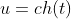 u=ch(t)