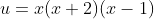 u=x(x+2)(x-1)