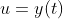 u=y(t)