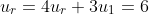 u_{r}=4u_{r}+3\\u_{1}=6