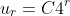 u_{r}=C4^{r}