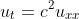u_{t}=c^2u_{xx}