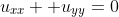 u_{xx}+ u_{yy}=0