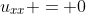 u_{xx} = 0