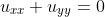 u_{xx}+u_{yy}=0