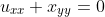 u_{xx}+x_{yy}=0