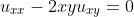 u_{xx}-2xyu_{xy}=0