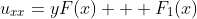 u_{xx}=yF(x) + F_{1}(x)