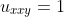 u_{xxy}=1