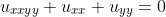 u_{xxyy}+u_{xx}+u_{yy}=0