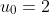 u_0=2